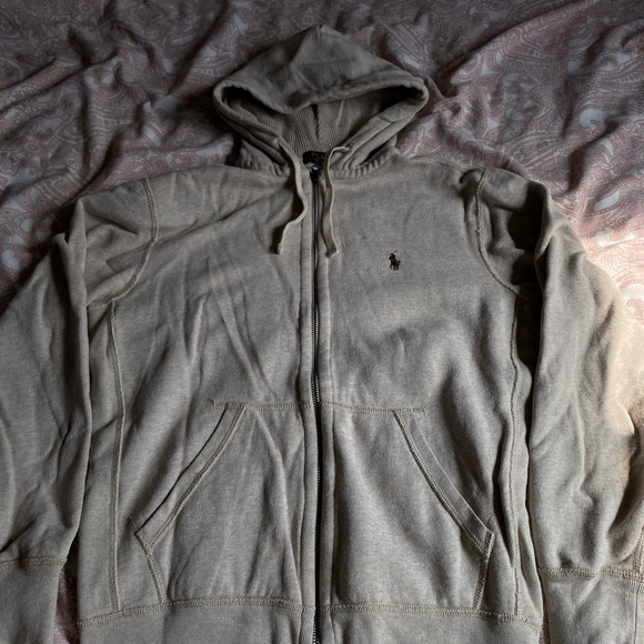 Polo zip up sweater
